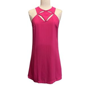 C. Luce Hot Pink Sleeveless Mini Dress Size Small